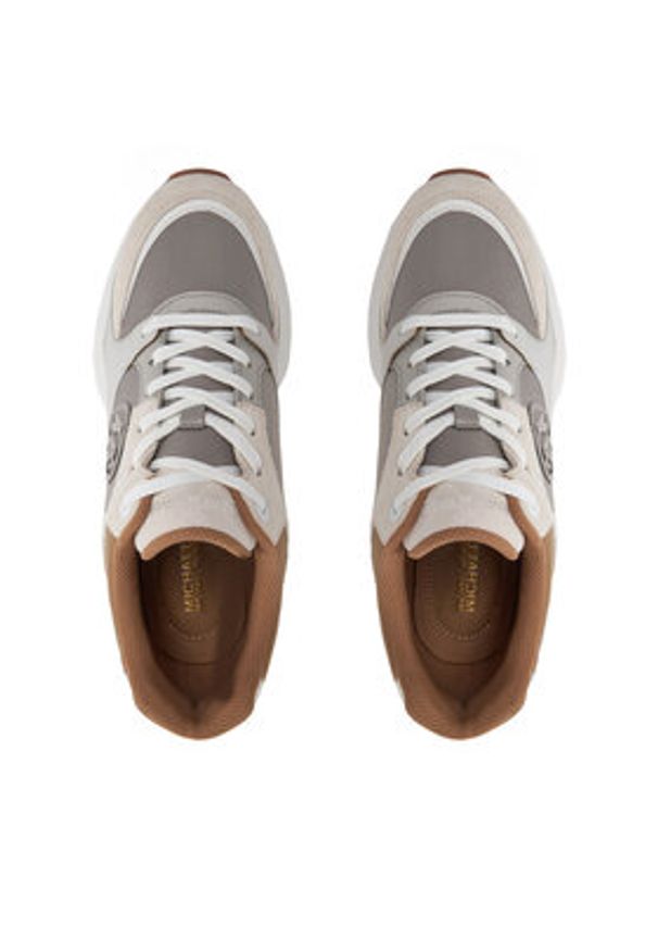 Michael Kors Sneakersy Zuma Trainer 43R5ZUFS2D Beżowy. Kolor: beżowy. Materiał: skóra