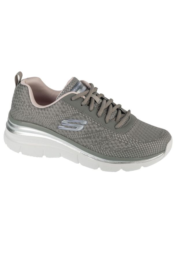 skechers - Buty sportowe Sneakersy damskie, Fashion Fit - Bold Boundaries. Kolor: szary. Sport: turystyka piesza