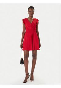 Morgan Sukienka koktajlowa 251-RWANY Czerwony Loose Fit. Kolor: czerwony. Materiał: syntetyk. Styl: wizytowy #5