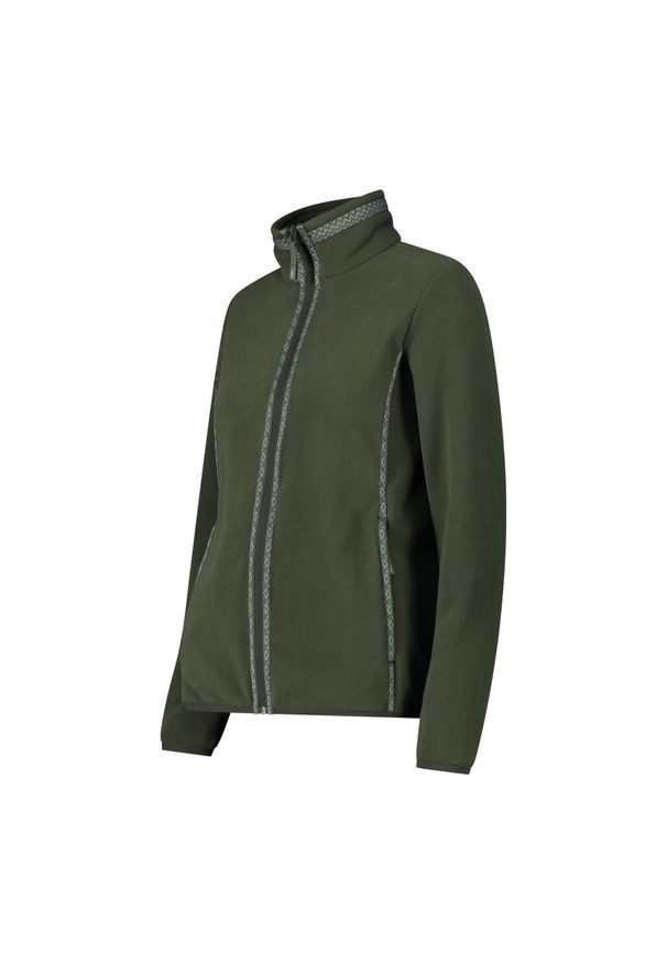 Bluza damska turystyczna CMP 34H0496. Kolor: zielony. Materiał: polar. Sport: turystyka piesza