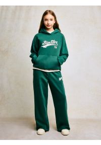 Big-Star - Spodnie dziewczęce dresowe wide zielone Rubiliapw 304. Okazja: do domu, na spacer. Kolor: zielony. Materiał: dresówka. Wzór: nadruk #3