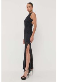 Guess sukienka kolor czarny maxi prosta. Okazja: na co dzień. Kolor: czarny. Długość rękawa: na ramiączkach. Typ sukienki: proste. Styl: casual. Długość: maxi #5