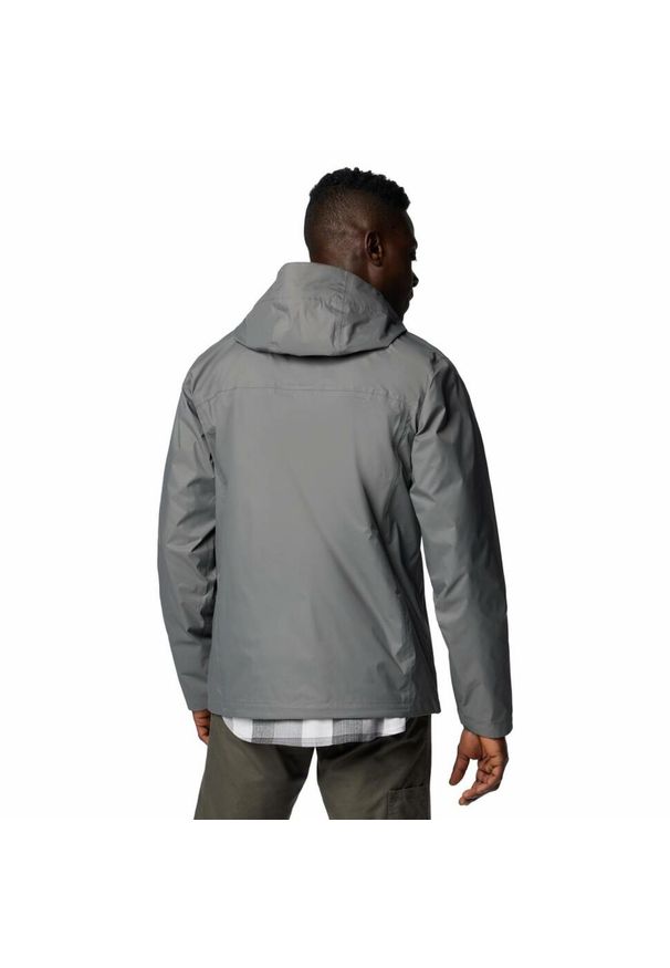 columbia - Kurtka przeciwdeszczowa męska Columbia Watertight II Jacket z kapturem. Typ kołnierza: kaptur. Kolor: szary. Sport: turystyka piesza