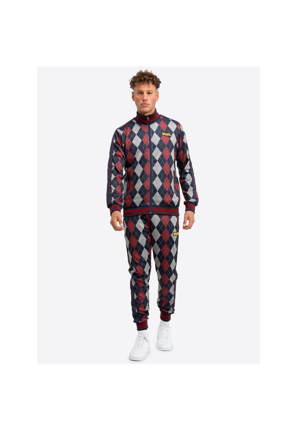 Dres Lonsdale Enfield. Kolor: czerwony, niebieski, wielokolorowy. Materiał: dresówka. Sport: fitness