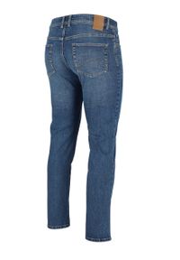 Volcano - Spodnie jeansowe, Straight Leg, D-LEON 50. Kolekcja: plus size. Kolor: niebieski. Styl: klasyczny