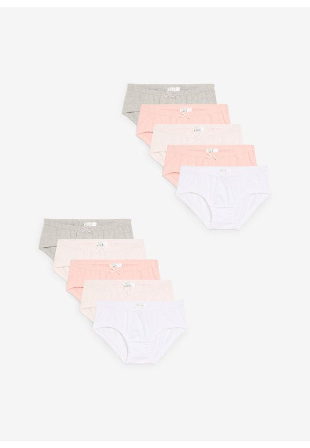 bonprix - Figi hipster (10 par). Kolor: różowy