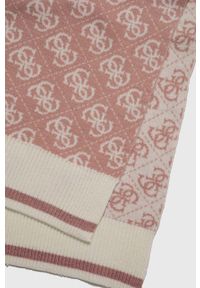 Guess szalik damski kolor różowy wzorzysty. Kolor: różowy #2