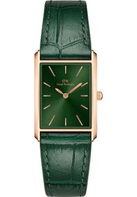 Daniel Wellington - ZEGAREK DAMSKI DANIEL WELLINGTON Bound Crocodile Emerald Rose Gold 22mm DW00100694 + BOX #1