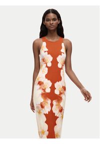 Desigual Sukienka codzienna Jasmine 26SWVK37 Pomarańczowy Slim Fit. Okazja: na co dzień. Kolor: pomarańczowy. Materiał: wiskoza. Typ sukienki: proste. Styl: casual #5