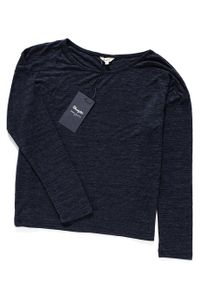 Wrangler - DAMSKI LONGSLEEVE WRANGLER L/S MIX TEE BLUE INDIGO W7329E441. Długość rękawa: długi rękaw #4