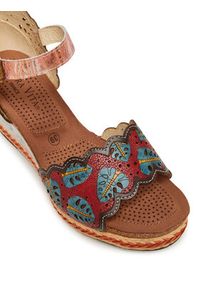 Laura Vita Espadryle Facyo 86 Kolorowy. Materiał: skóra. Wzór: kolorowy #6
