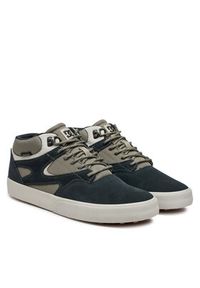 DC Sneakersy Kalis Vulc Mid Wnt ADYS300744-ARO Brązowy. Kolor: brązowy. Materiał: skóra, zamsz