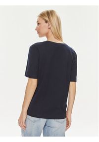 Lacoste T-Shirt TF7300 Granatowy Regular Fit. Kolor: niebieski. Materiał: bawełna