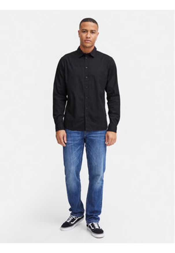 Blend Koszula 20716264 Czarny Slim Fit. Kolor: czarny. Materiał: bawełna