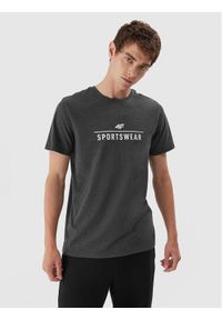 4f - 4F T-Shirt 4FAW23TTSHM0878 Szary Regular Fit. Kolor: szary. Materiał: bawełna