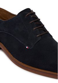 TOMMY HILFIGER - Tommy Hilfiger Półbuty Hilfiger Suede Dress Shoe FM0FM05776 Granatowy. Kolor: niebieski. Materiał: zamsz, skóra #6