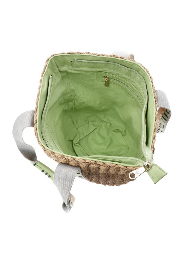 Brązowa Damska Torebka W Stylu Boho Pepe Moll. Kolor: brązowy. Wzór: aplikacja. Sezon: lato. Styl: boho