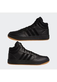 Adidas - Buty męskie ADIDAS Hoops 3.0 Mid. Okazja: na co dzień. Materiał: kauczuk, skóra, syntetyk, dresówka. Szerokość cholewki: normalna