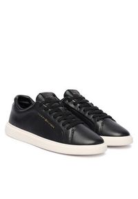 TOMMY HILFIGER - Tommy Hilfiger Sneakersy Icon Court Light Weight Shinny FW0FW08949 Czarny. Kolor: czarny. Materiał: skóra #4