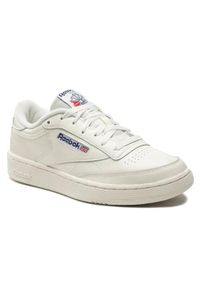 Buty do chodzenia męskie Reebok Club C 85. Zapięcie: sznurówki. Kolor: wielokolorowy, biały. Materiał: materiał, skóra. Szerokość cholewki: normalna. Model: Reebok Club. Sport: turystyka piesza