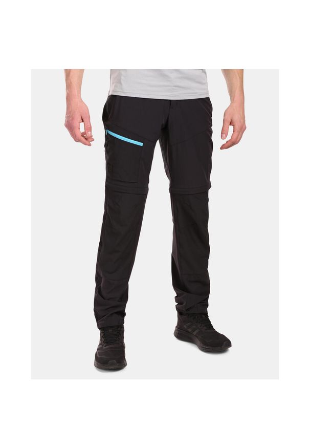 Męskie spodnie outdoorowe 2 w 1 Kilpi HOSIO-M. Kolor: czarny. Materiał: nylon