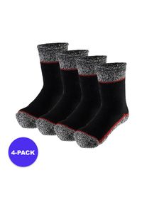 HEAT KEEPER - Męskie skarpety termoaktywne 4 pary. Kolor: czarny. Sport: turystyka piesza #1