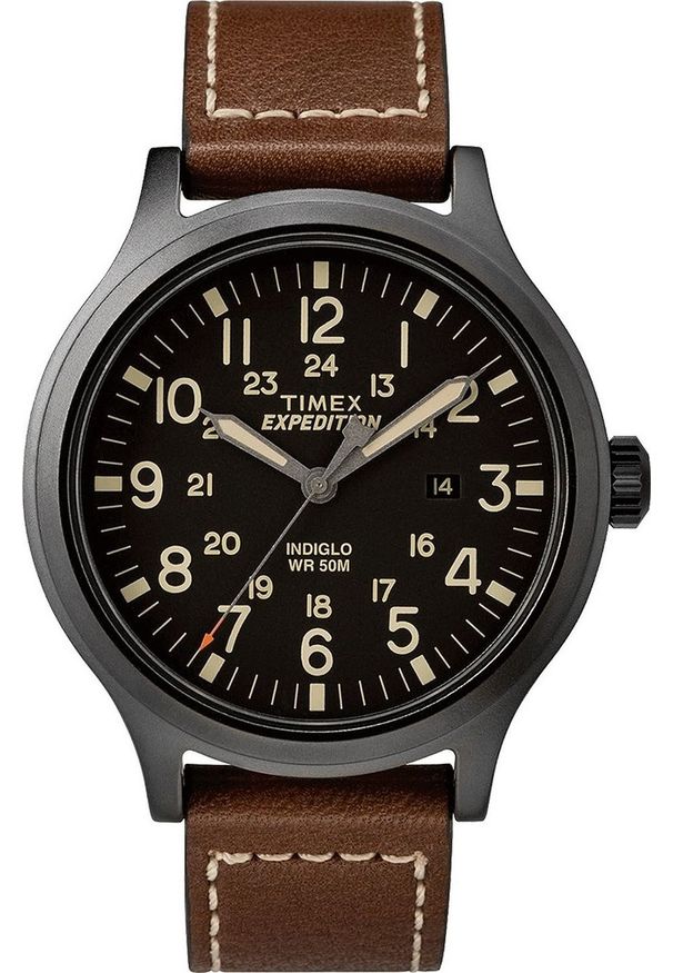 Zegarek Timex Zegarek męski Timex TW4B11300 brązowy. Kolor: brązowy