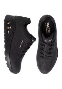 skechers - Skechers Sneakersy Uno-Stand On Air 73690/BBK Czarny. Kolor: czarny. Materiał: skóra #4