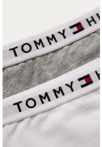 TOMMY HILFIGER - Tommy Hilfiger - Figi dziecięce (2-pack). Kolor: szary. Materiał: bawełna, dzianina, poliamid, elastan, poliester. Wzór: nadruk #2