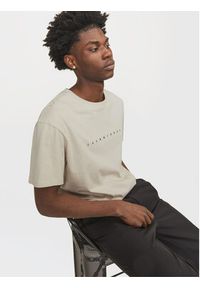 Jack & Jones T-Shirt Star 12234746 Beżowy Relaxed Fit. Kolor: beżowy. Materiał: bawełna #5