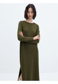 mango - Mango Sukienka dzianinowa Vieira 57085793 Zielony Oversize. Kolor: zielony. Materiał: dzianina, wiskoza. Typ sukienki: oversize #1