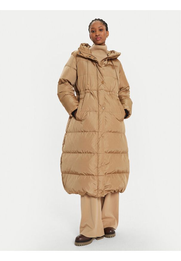 Weekend Max Mara Płaszcz zimowy Dolly 2425496052 Beżowy Relaxed Fit. Kolor: beżowy. Materiał: syntetyk. Sezon: zima