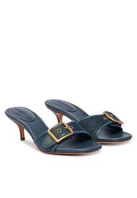 Coach Klapki CDE74 Z0L Granatowy. Kolor: niebieski. Materiał: skóra #4