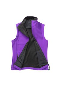 RESULT - Ocieplana Damska Softshell. Kolor: wielokolorowy, czarny, fioletowy. Materiał: softshell
