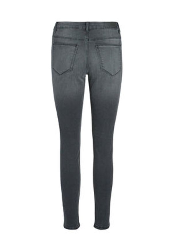 Vila Jeansy Sarah 14084763 Szary Skinny Fit. Kolor: szary