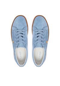 Lauren Ralph Lauren - LAUREN RALPH LAUREN Sneakersy Janson II 802868344005 Niebieski jasny. Kolor: niebieski. Materiał: zamsz, skóra #6