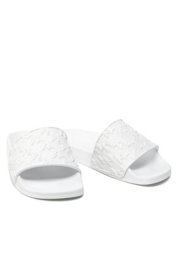 Karl Lagerfeld - KARL LAGERFELD Klapki KL80903 Biały. Kolor: biały