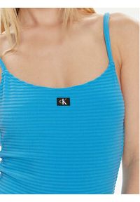 Calvin Klein Swimwear Strój kąpielowy KW0KW02475 Niebieski. Kolor: niebieski. Materiał: syntetyk #2