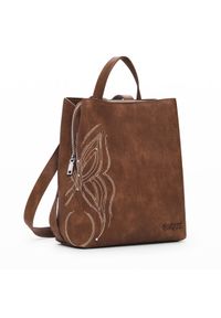 Desigual Plecak Goodall Sumy 25SAKP07 Brązowy. Kolor: brązowy. Materiał: skóra