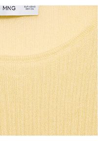 mango - Mango Sweter Isotopo 77054033 Żółty Slim Fit. Kolor: żółty. Materiał: wiskoza #3