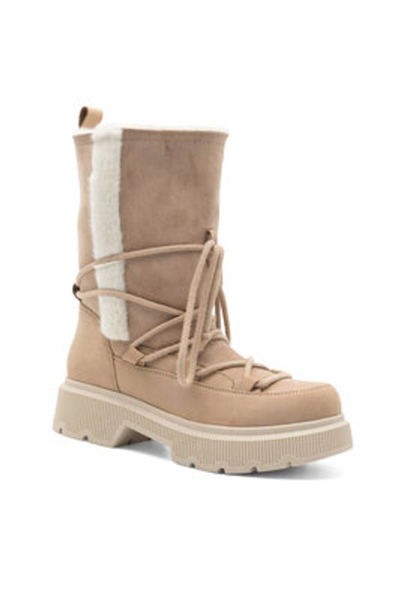 Jenny Fairy Śniegowce ROSA WS5956-03 Beżowy. Kolor: beżowy. Materiał: materiał