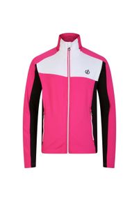 DARE 2B - Dziecięca Bluza Z Suwakiem Emergent. Kolor: czarny, różowy, wielokolorowy. Sezon: zima. Sport: turystyka piesza