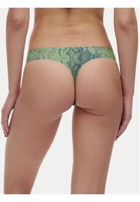 Chantelle Stringi Soft Stretch C11D90 Zielony. Kolor: zielony. Materiał: syntetyk