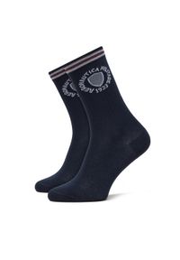 Aeronautica Militare Skarpety wysokie unisex 251CZ015DL561 Granatowy. Kolor: niebieski. Materiał: materiał, bawełna