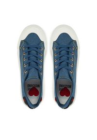 Love Moschino - LOVE MOSCHINO Trampki JA15012G1MJO5700 Niebieski. Kolor: niebieski. Materiał: materiał