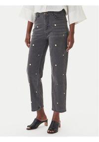 LOLA CASADEMUNT Jeansy MS2614016 Szary Straight Fit. Kolor: szary #1