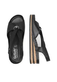 Go Soft Sandały RST-2314-02 Czarny. Kolor: czarny. Materiał: materiał #4
