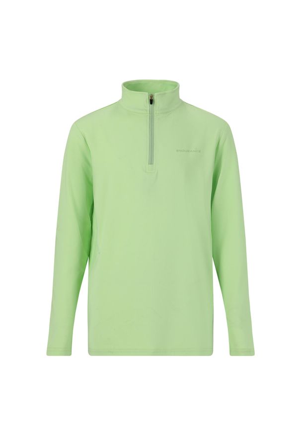 ENDURANCE - Polar dla dzieci Endurance Ailan. Kolor: zielony. Materiał: polar. Długość rękawa: długi rękaw. Styl: młodzieżowy