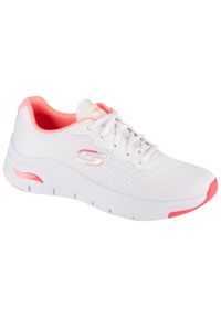 skechers - Dorosły obuwie sportowe oddychające Skechers Arch Fit-Infinity Biały. Zapięcie: sznurówki. Kolor: biały. Materiał: materiał, tkanina. Szerokość cholewki: normalna. Sport: turystyka piesza