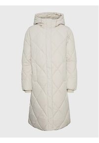 Vero Moda Płaszcz zimowy Adelaloa 10267606 Écru Regular Fit. Materiał: syntetyk. Sezon: zima #3